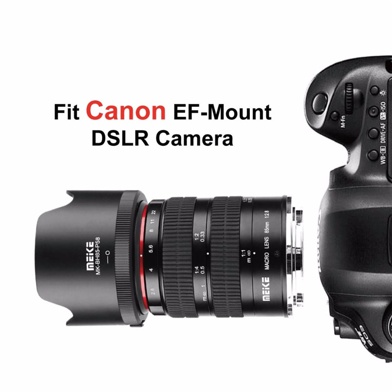 Meike 85mm f2.8 Manual Focus Full Frame Macro Lens For Canon DSLR Camera