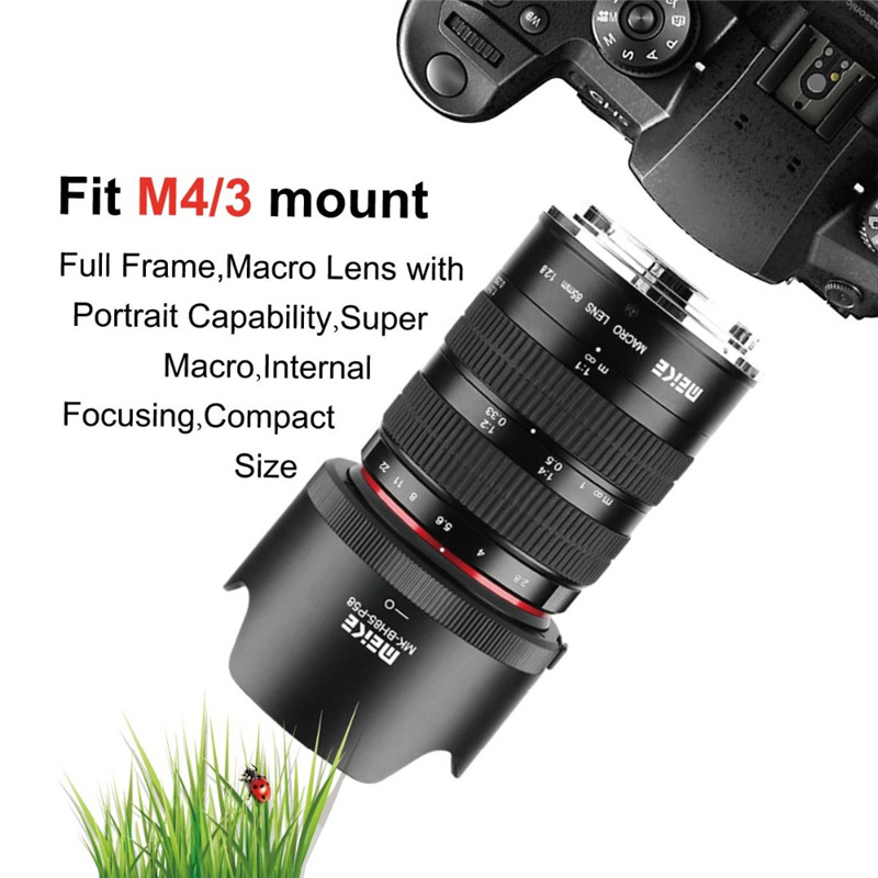 Meike 85mm f/2.8 Manual Focus macro lens for Olympus Panasonic APS-C camera