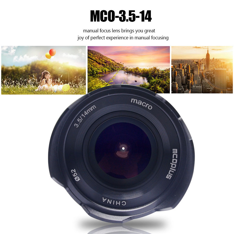 Mcoplus 14mm f3.5 Wide Angle APS-C macro Manual Focus Lens