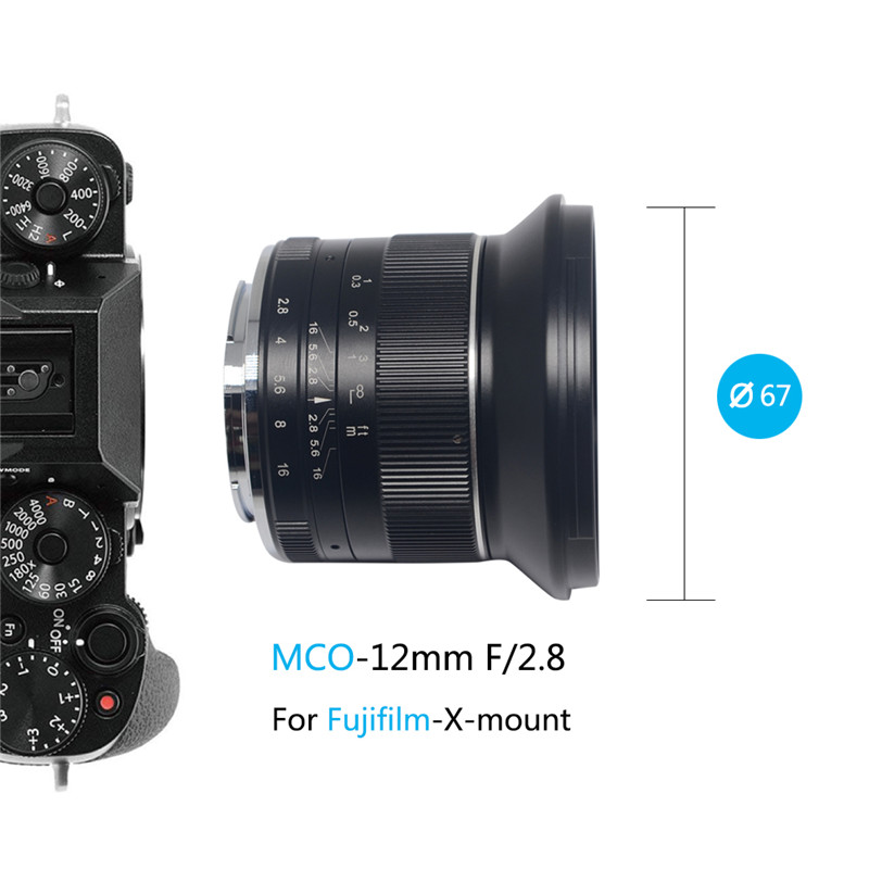 Mcoplus APS-C 12mm F2.8 Wide Angle Macro Manual Focus Lens