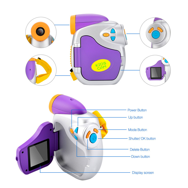 Gm07 Kids Degital Camera HD Kids Camcorder