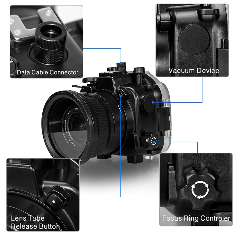 Meikon Sony A7III/A7R-III Underwater Housing