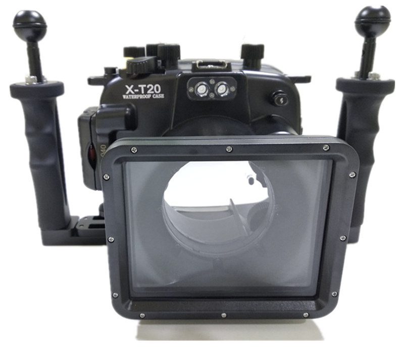 Fuji XT20underwater housing double handles aluminum tray set