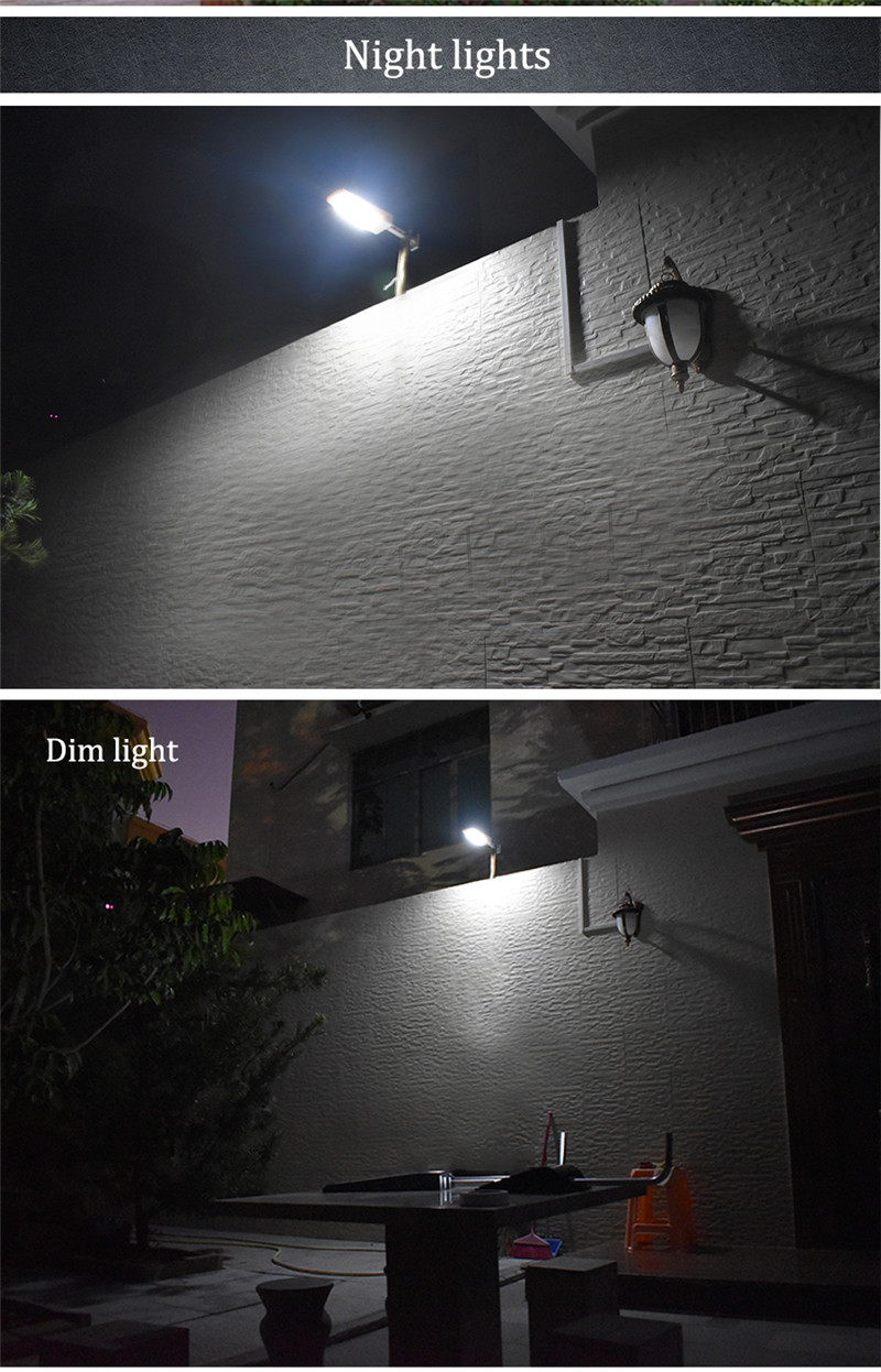 900lm Led Solar Light Outdoor Waterproof Lighting For Garden Wall