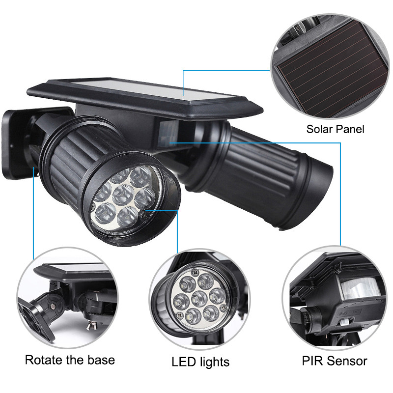 Super Bright 14 LEDs Waterproof PIR Outdoor Sensor Solar Powered Light