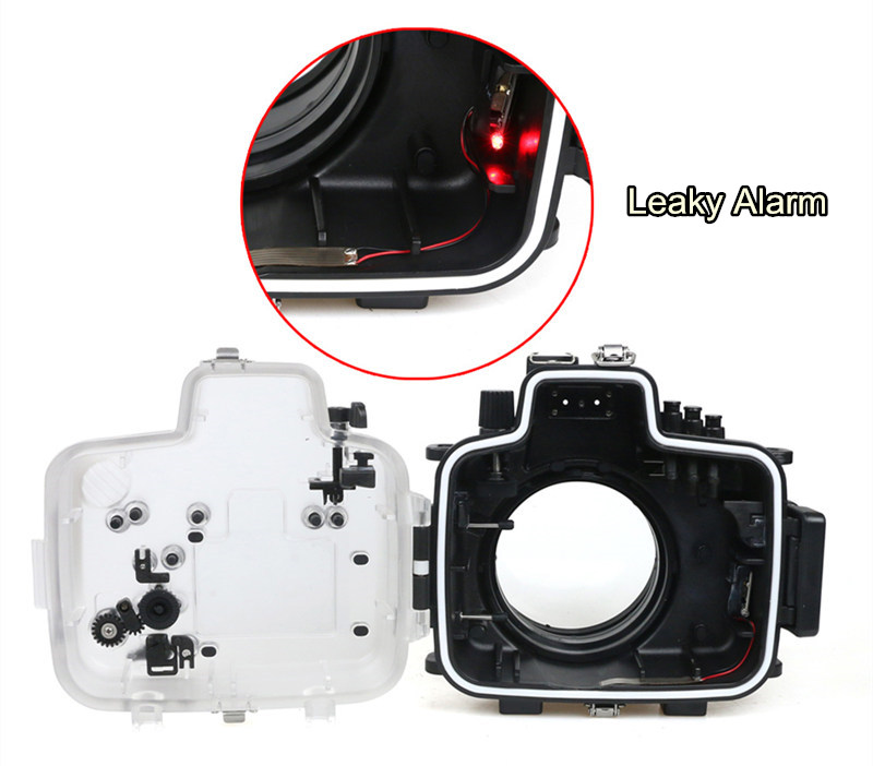 40M Meikon Canon T6s 760D Underwater Housing Waterproof Case