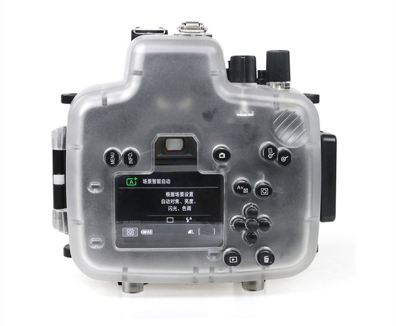 40M Meikon Canon T6i 750D Underwater Housing Waterproof Case