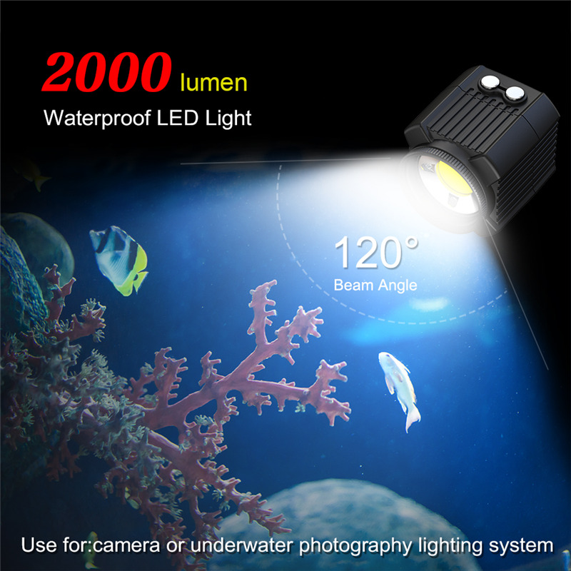 60M Waterproof Meikon Underwater Diving LED Flashlight