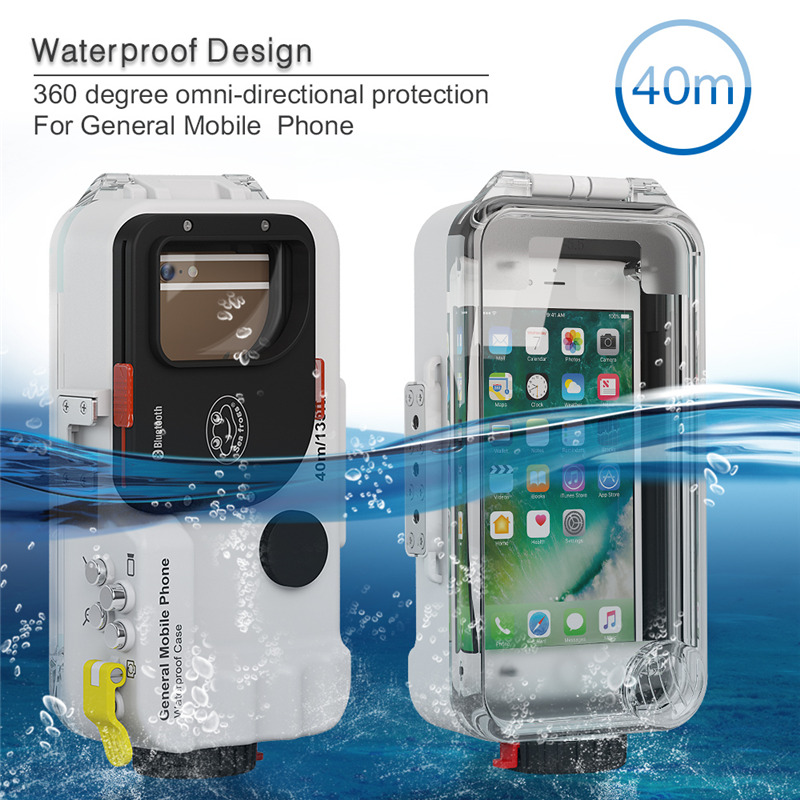 40M Meikon Waterproof Case Housing iPhone Huawei Samsung Smartphone