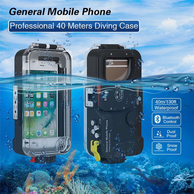 40M Meikon Waterproof Case Housing iPhone Huawei Samsung Smartphone