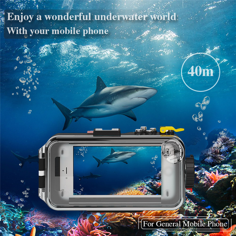 40M Meikon Waterproof Case Housing iPhone Huawei Samsung Smartphone