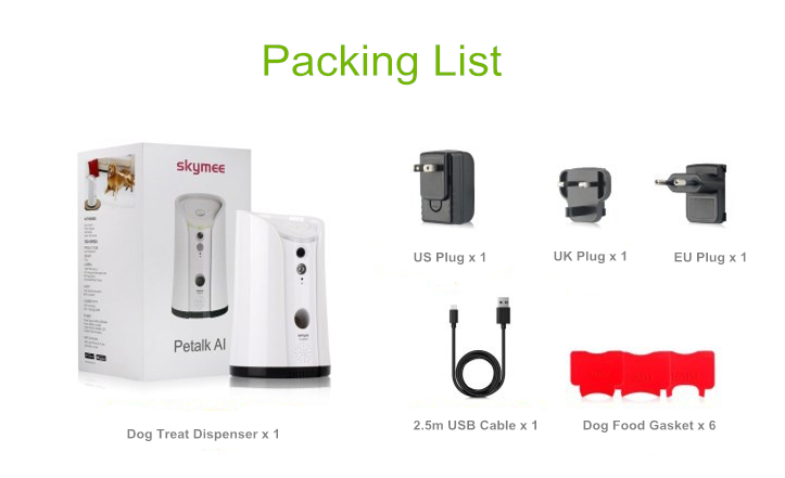 SKYMEE Dog Treat Dispenser WiFi Remote Camera SKYMEE Dog Treat Dispenser WiFi Remote Camera