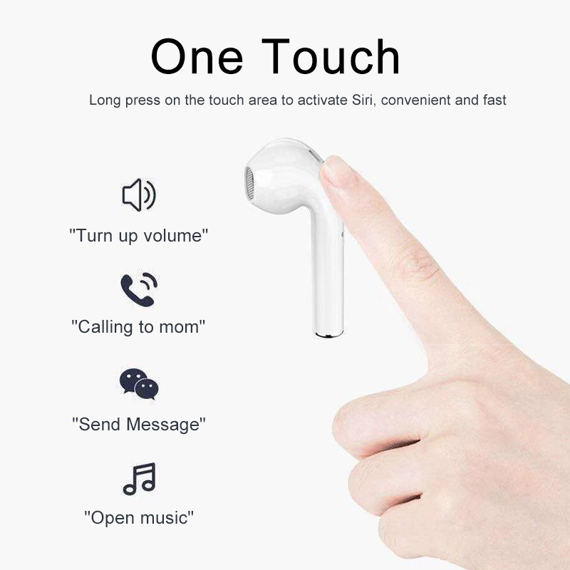 i88 TWS Bluetooth Earphone Headset Mini Earbud With Microphone