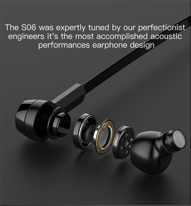 Baseus S06 Neckband Bluetooth Earphone Wireless Stereo Earbuds