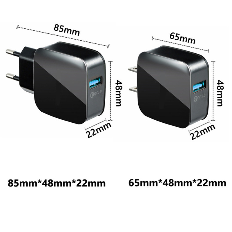 Quick Charge QC 3.0 USB Wall Fast Travel Charger