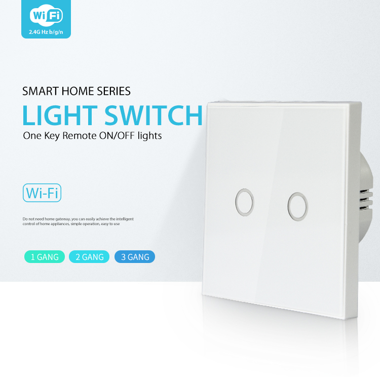 NEO Coolcam Wifi Wall Light Switch Smart Home Wall Touch Switch 2 Gang