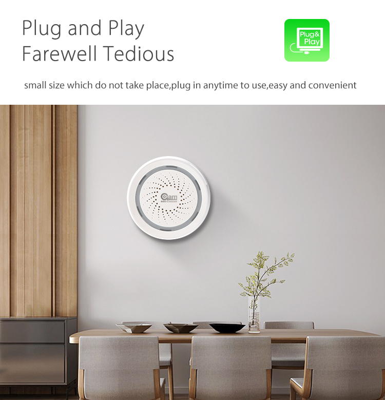 NEO Coolcam Wifi Siren Alarm Sensor and App Notification Alerts