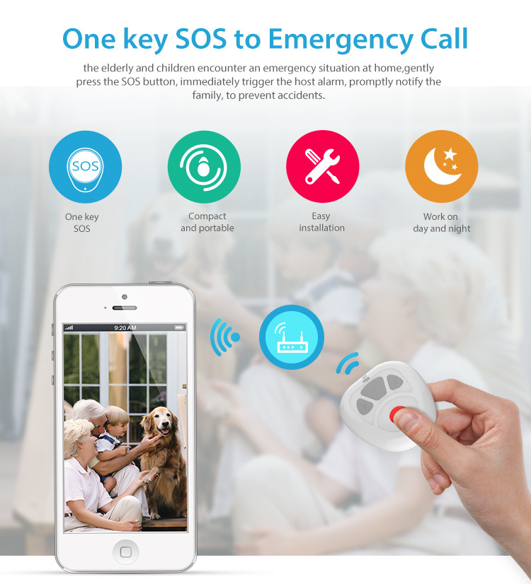 NEO COOLCAM Z-wave Plus Smart Home One Key SOS Alarm Remote Control Sensor NEO COOLCAM Z-wave Plus Smart Home One Key SOS Alarm Remote Control Sensor