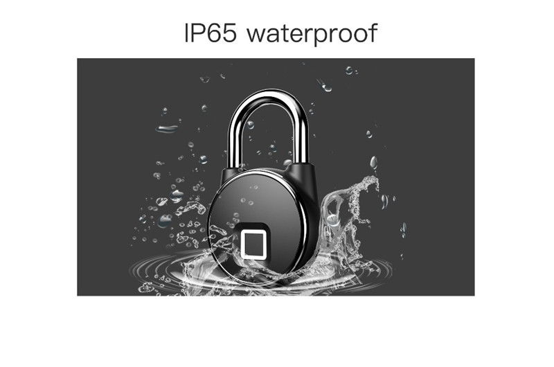 Smart Home Fingerprint Lock Waterproof Electronic Padlock