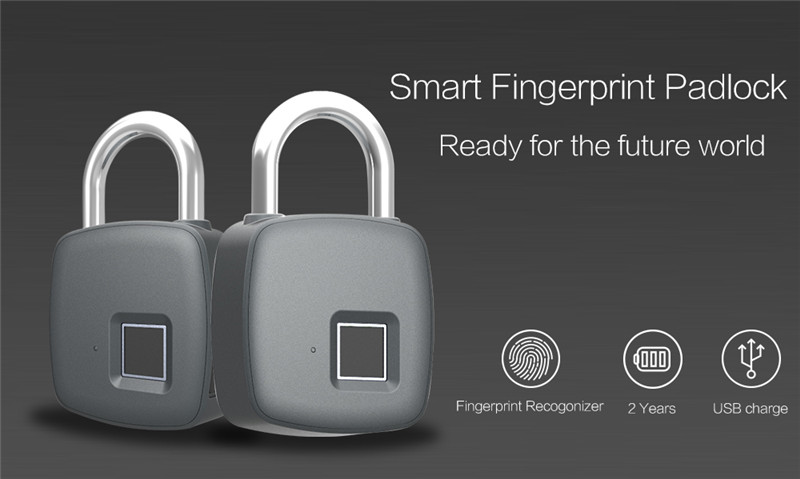Smart Fingerprint Lock Waterproof Padlock