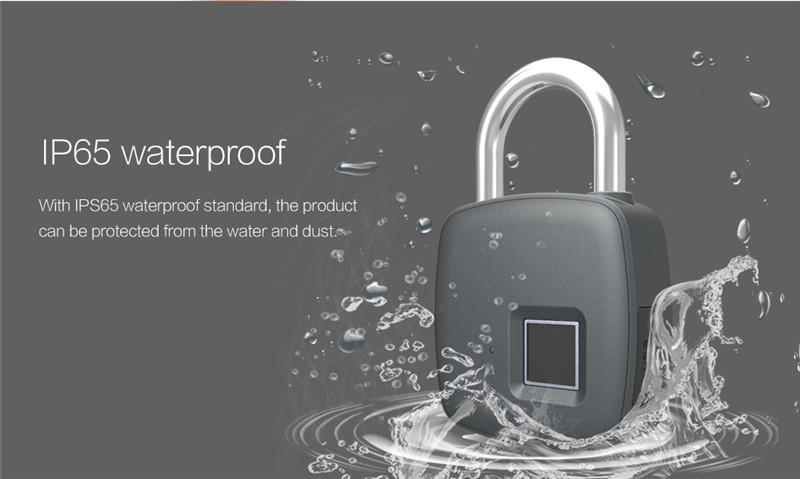 Smart Fingerprint Lock Waterproof Padlock