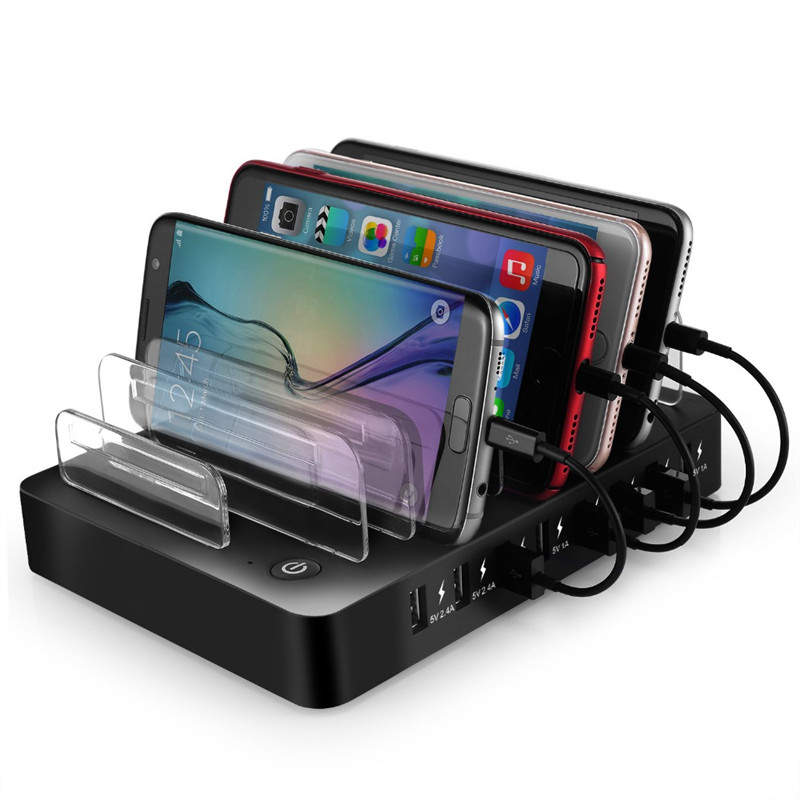 50W 8 Ports Desktop USB Multi-Function Charging Station Dock