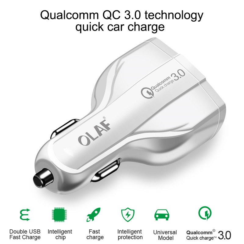 Quick charge 3.0 5V/3.5A 2 USB Ports Mobile Phone Car charger