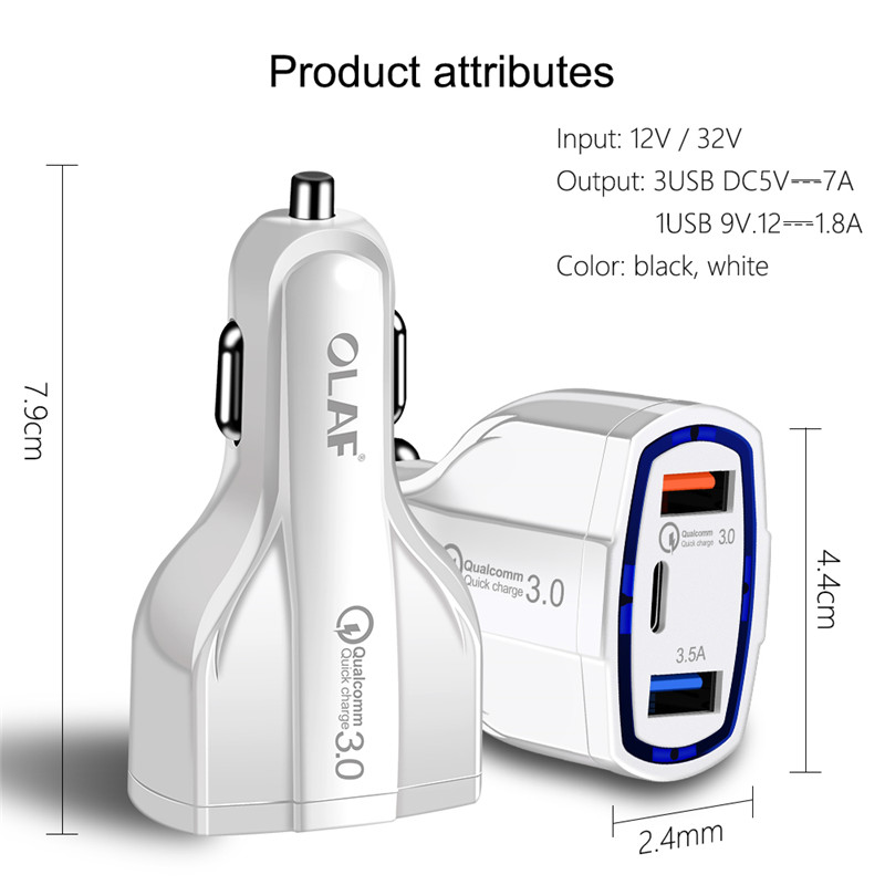 Quick charge 3.0 5V/3.5A 2 USB Ports Mobile Phone Car charger