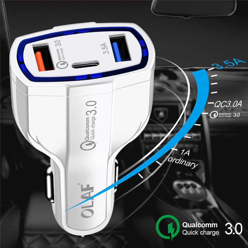 Quick charge 3.0 5V/3.5A 2 USB Ports Mobile Phone Car charger