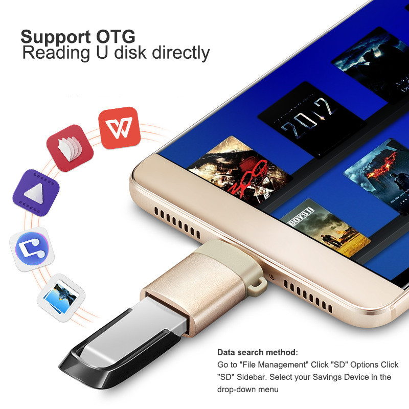 OTG type-c usb c adapter micro type c usb-c usb 3.0 Charge Data Converter