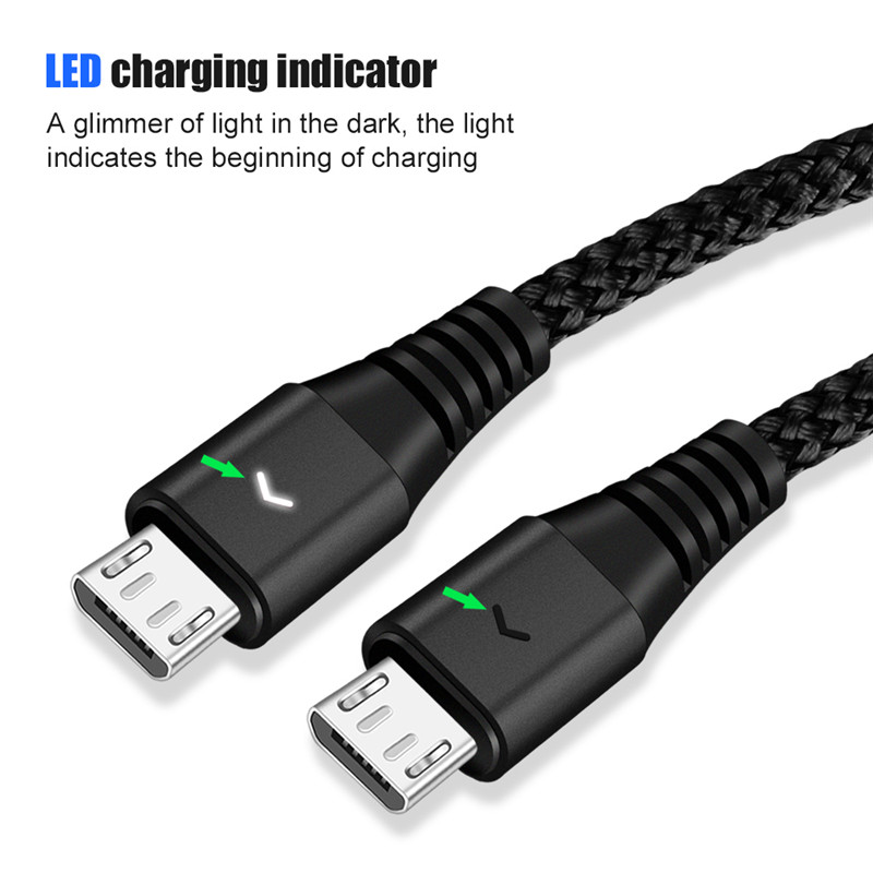 2A Fast Charging Data Wire Cord Micro USB Charger Cable