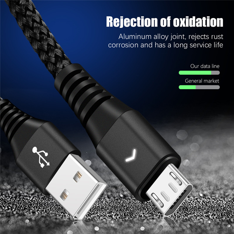 2A Fast Charging Data Wire Cord Micro USB Charger Cable