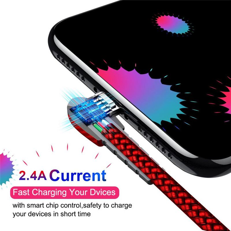 90 Degree Micro USB Cable 2.4A Fast Charger Data Cable Mobile Phone