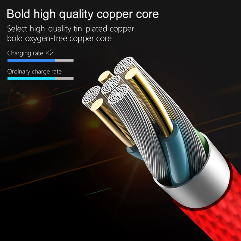 3D Zinc 2.3A Micro USB Cable Fast Charging USB Data Cable