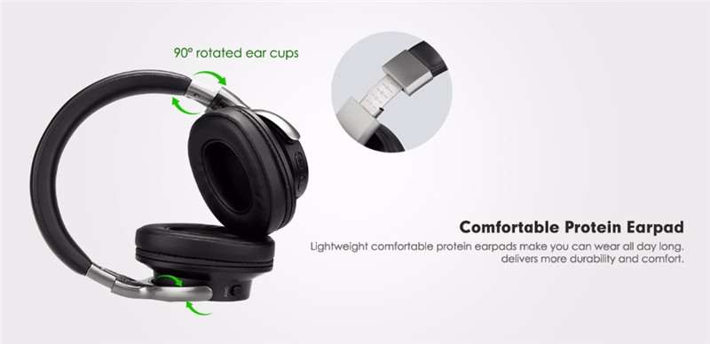 ANC8 Active Noise Cancelling Wireless Headphones Bluetooth Headset