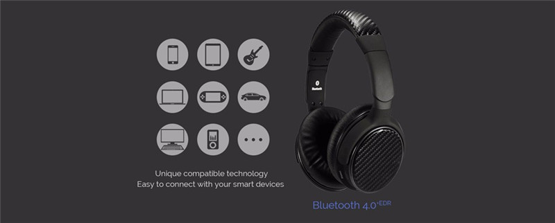 M05 aptX Wireless Bluetooth Headphones Over-Ear Deep Bass Stereo Headset