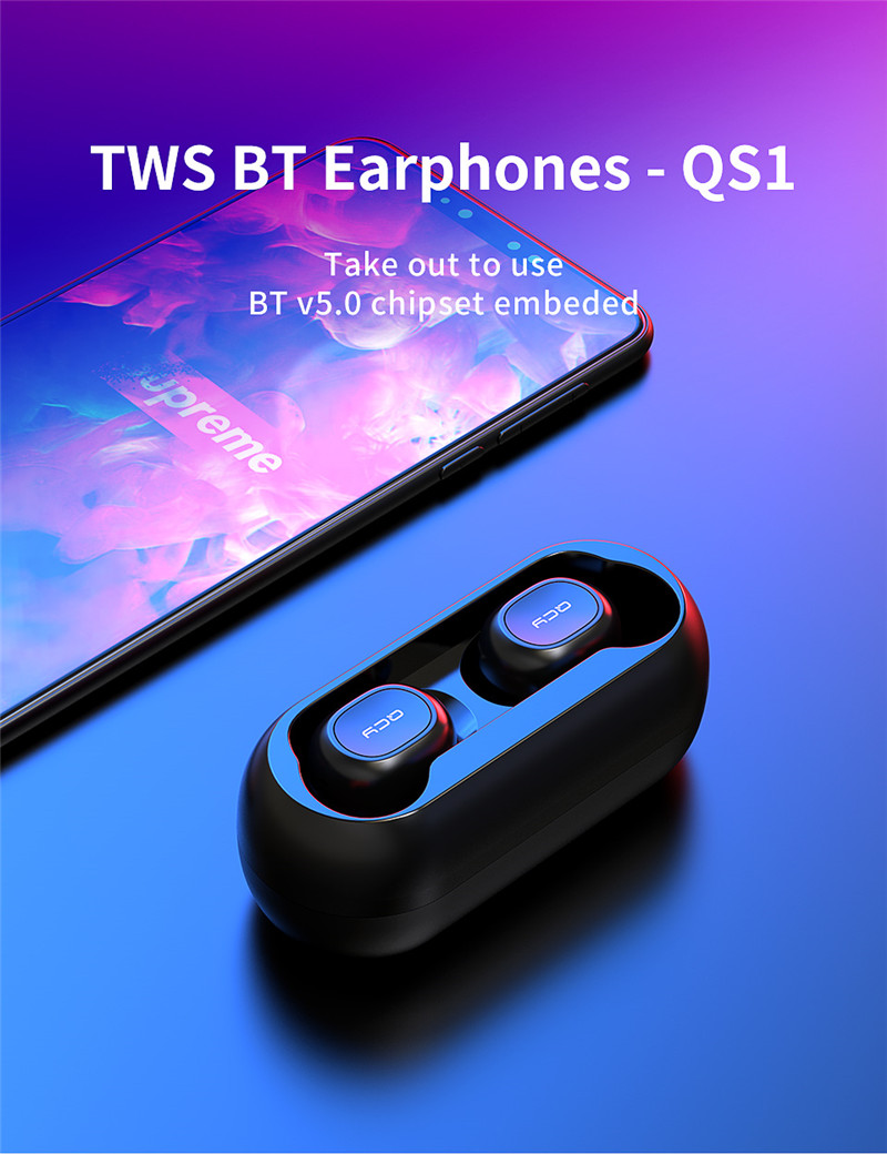 TWS 5.0 Bluetooth headphone 3D stereo wireless earphone with dual microphone