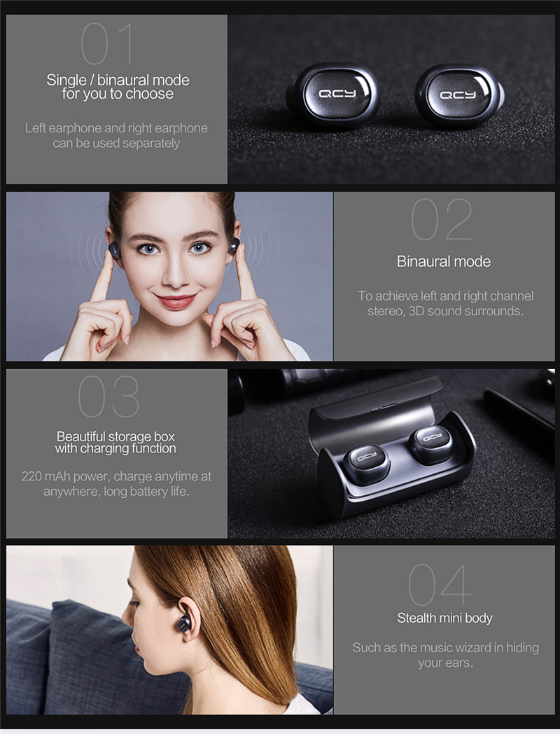 Q29 TWS business Bluetooth earphones wireless 3D stereo headphones