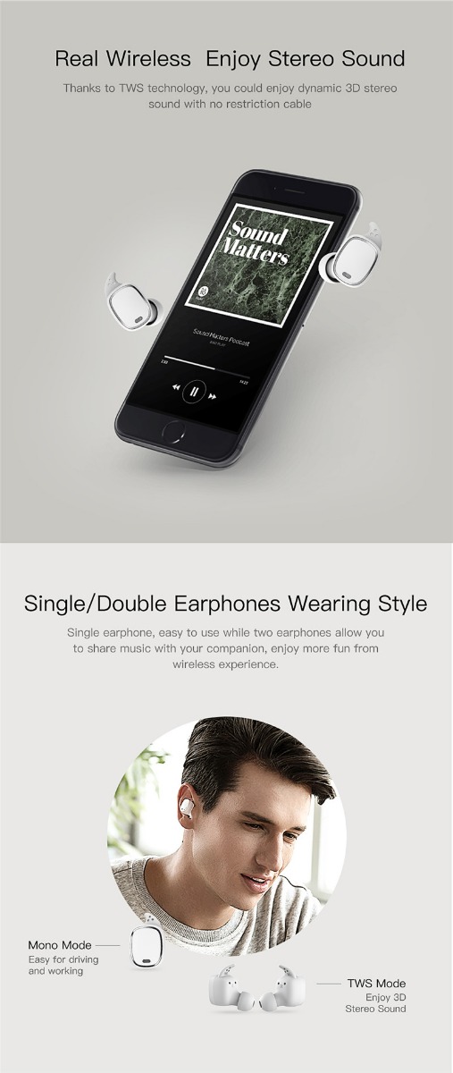 T1pro TWS Bluetooth 5.0 earphones