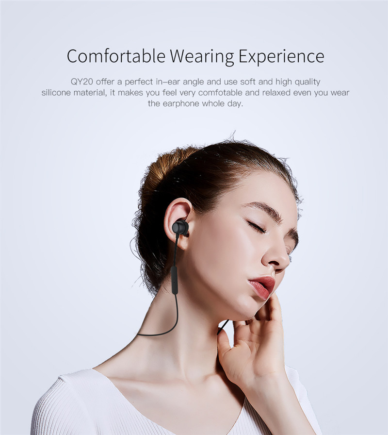 QY20 Bluetooth headphone IPX5 wireless earphone sport headset