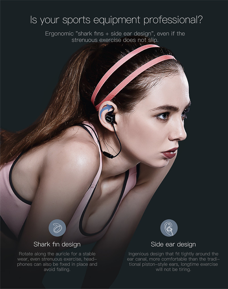 IPX4 bluetooth 4.1 wireless sports earphones