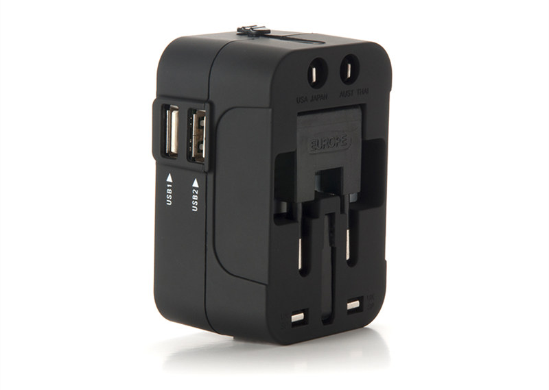 Travel Charger Adapter US UK EU AU Wall Plug Dual USB Ports