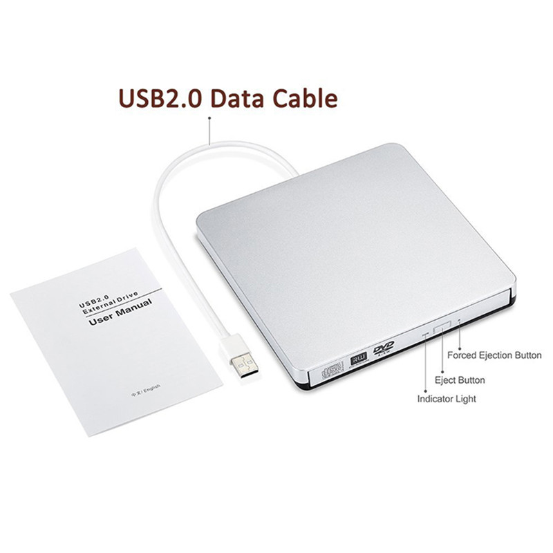 external dvd drive rom cd rw player burner usb 2.0 for mac windows pc