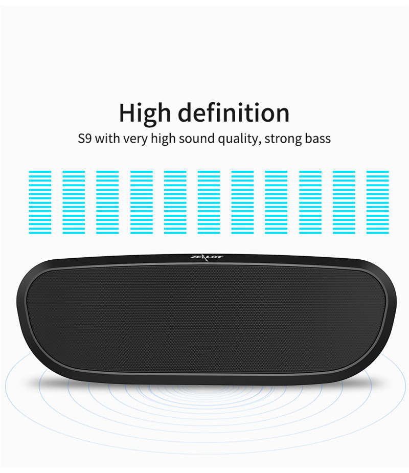 ZEALOT S9 Portable mini Bluetooth Speaker 3D Stereo Bass