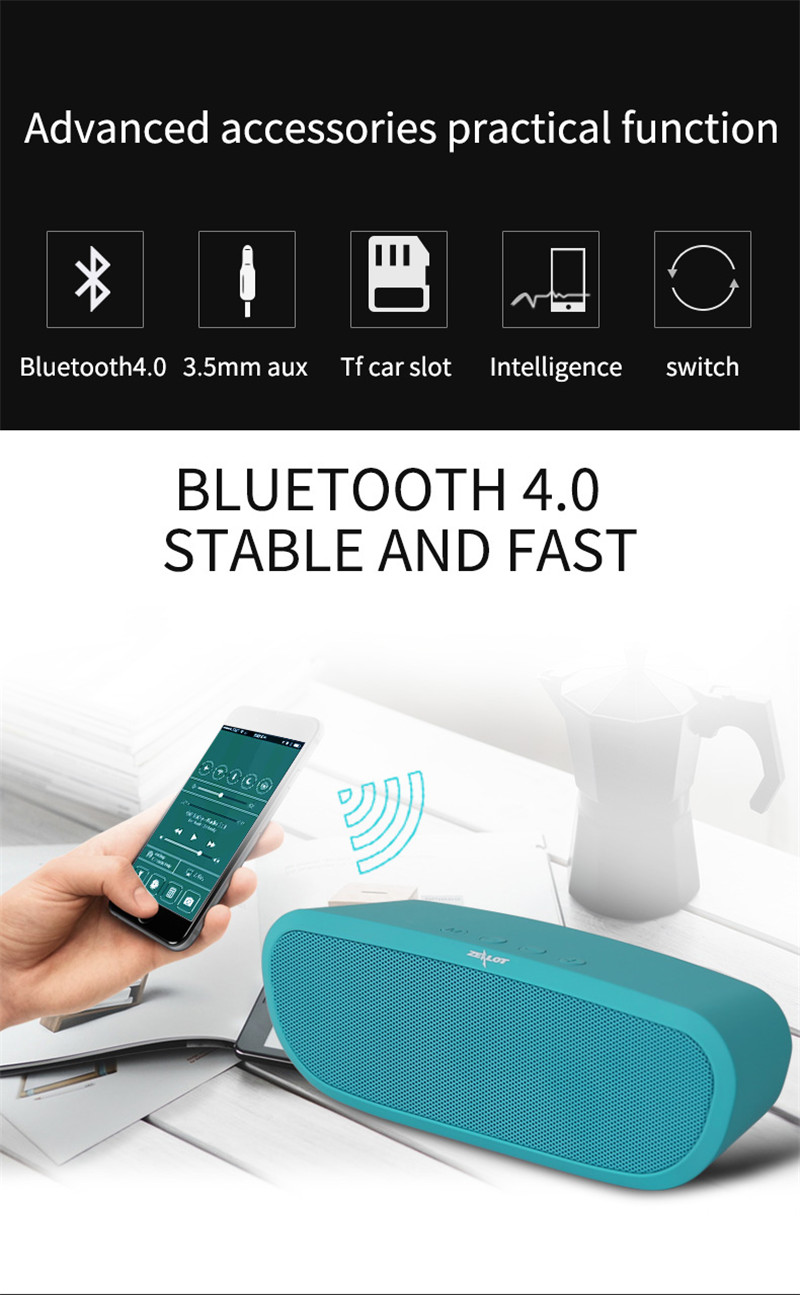 ZEALOT S9 Portable mini Bluetooth Speaker 3D Stereo Bass