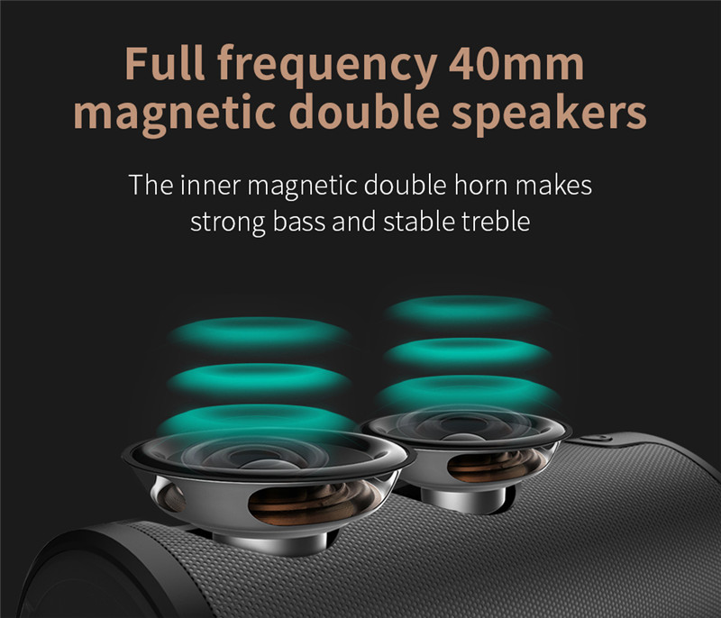 ZEALOT S8 Outdoor 3D Stereo HiFi Bluetooth Wireless Speakers