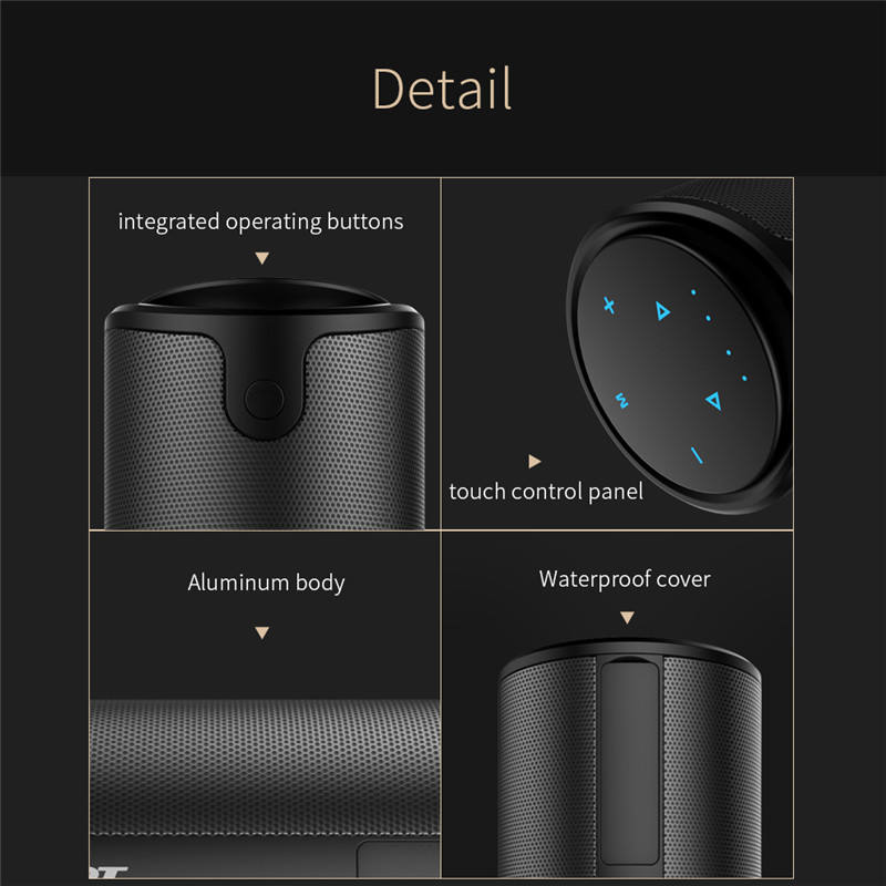 ZEALOT S8 Outdoor 3D Stereo HiFi Bluetooth Wireless Speakers