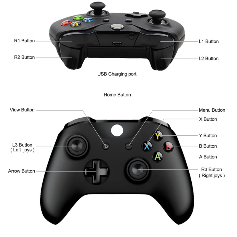 Wireless Controller Xbox One Slim Console Gamepad PC Joystick