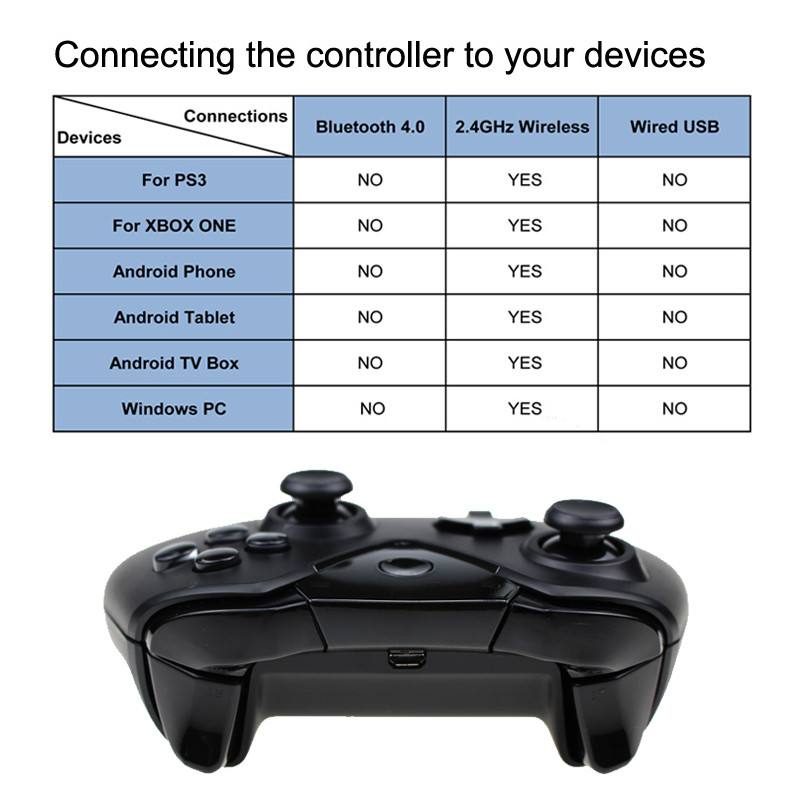 Wireless Controller Gamepad Xbox One PS3 Android phone PC Console Joystick