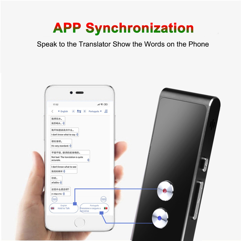 Portable Bluetooth Text Real Time Voice Translator